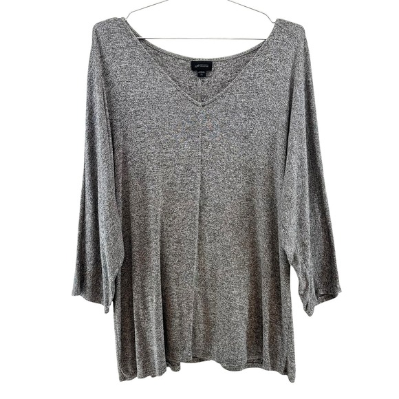 J. Jill Tops - J. JILL WEAREVER V-neck Dolman Long Sleeve Tunic Top • Large Tall • brown